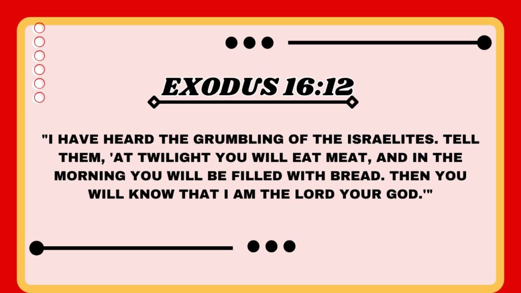 Exodus 16:12