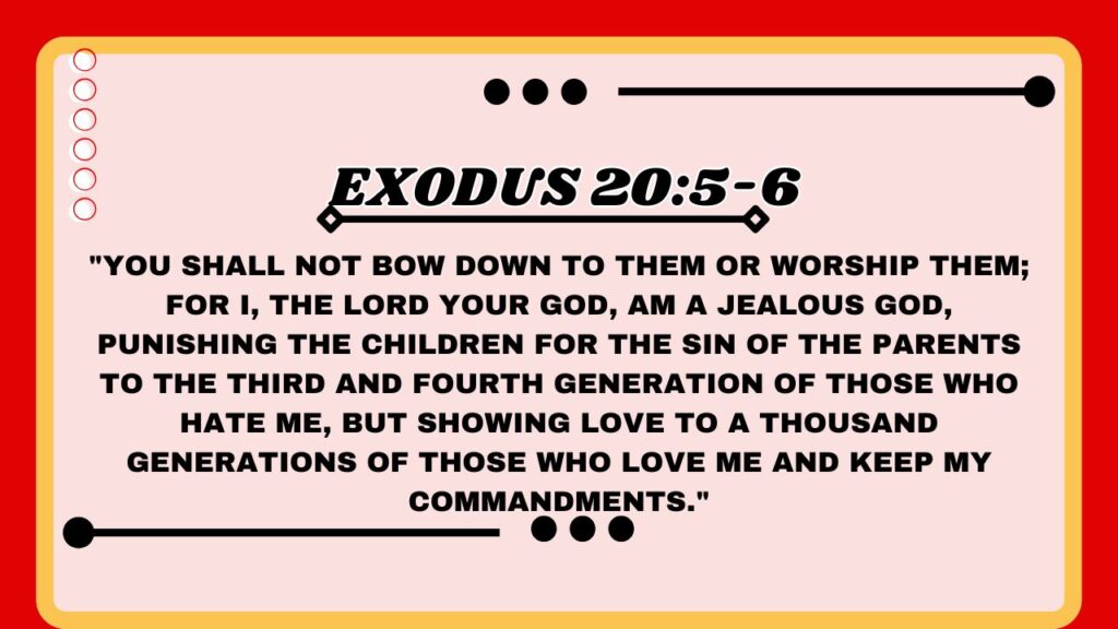 Exodus 20:5-6