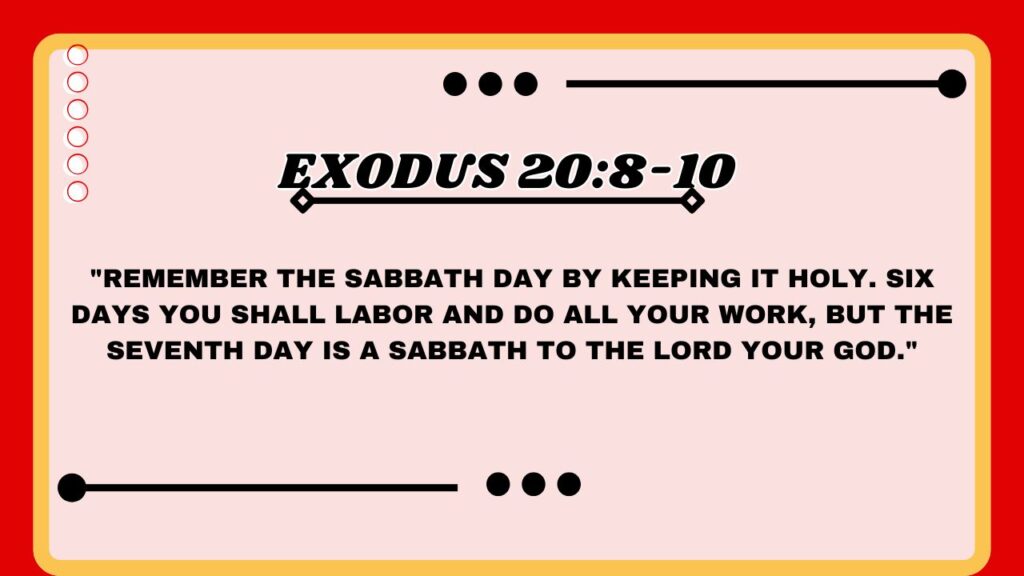 Exodus 20:8-10
