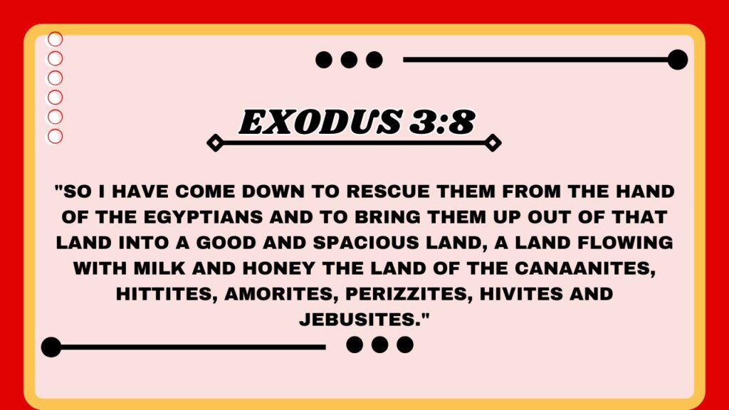 Exodus 3:8 