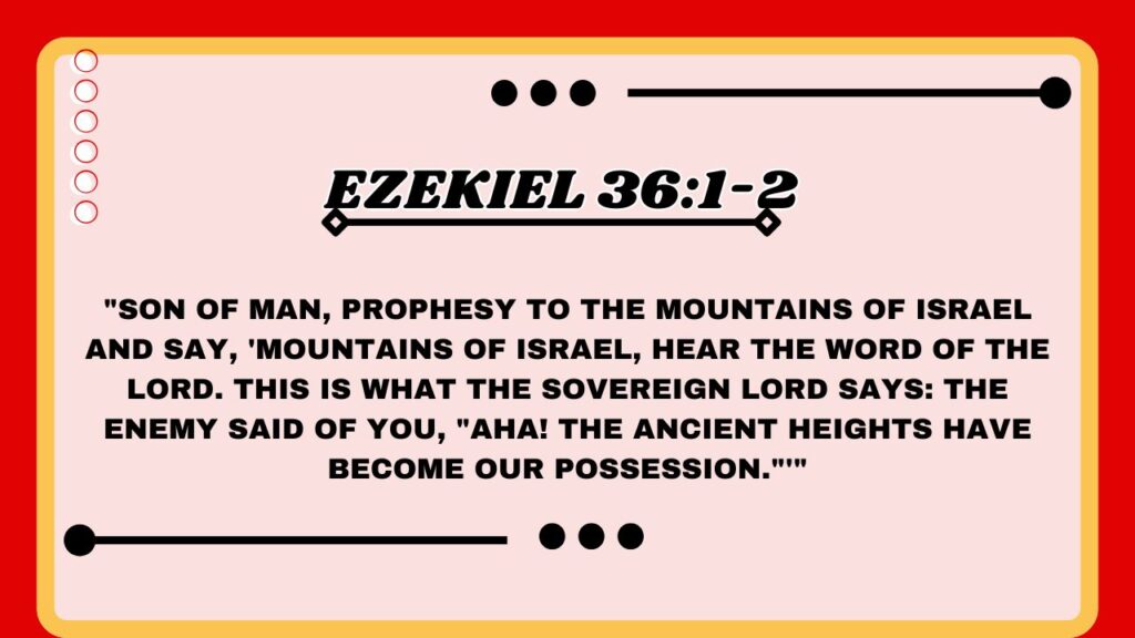  Ezekiel 36:1-2 