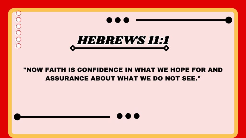 Hebrews 11:1