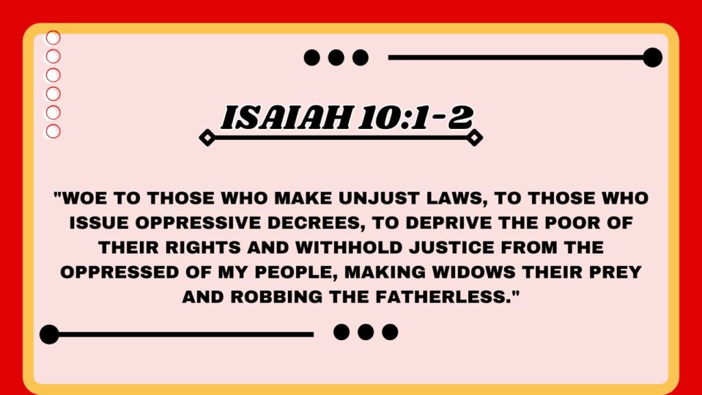 Isaiah 10:1-2