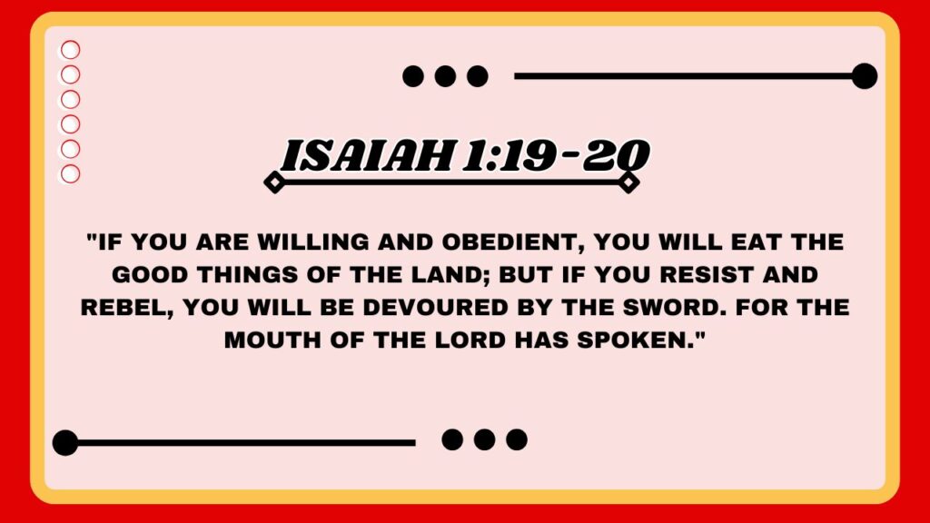 Isaiah 1:19-20