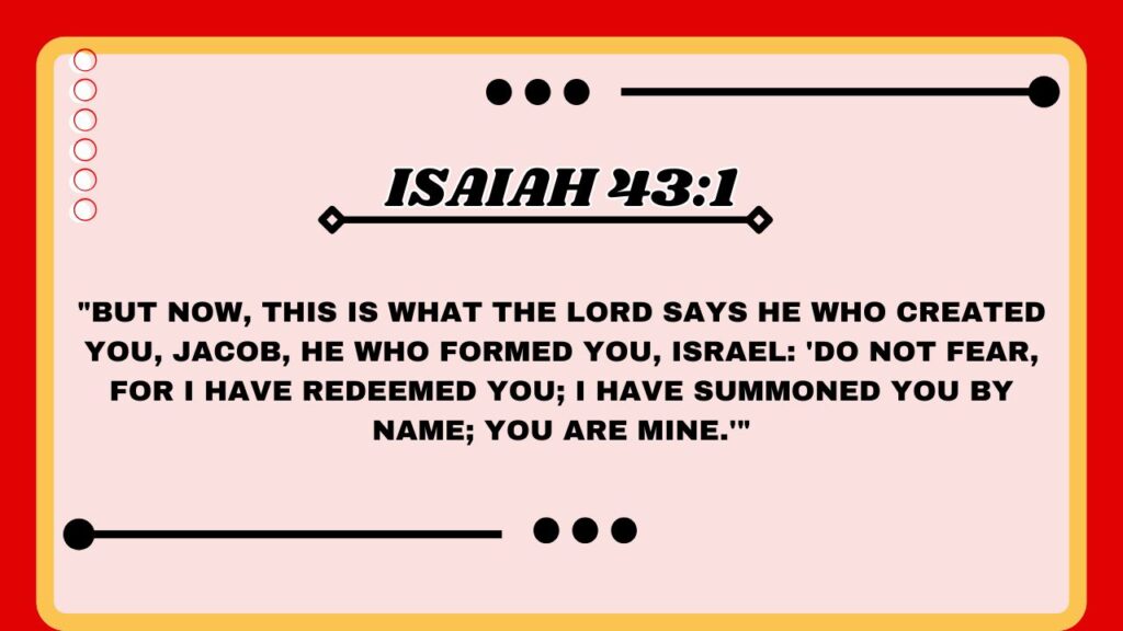 Isaiah 43:1