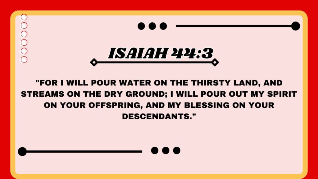 Isaiah 44:3