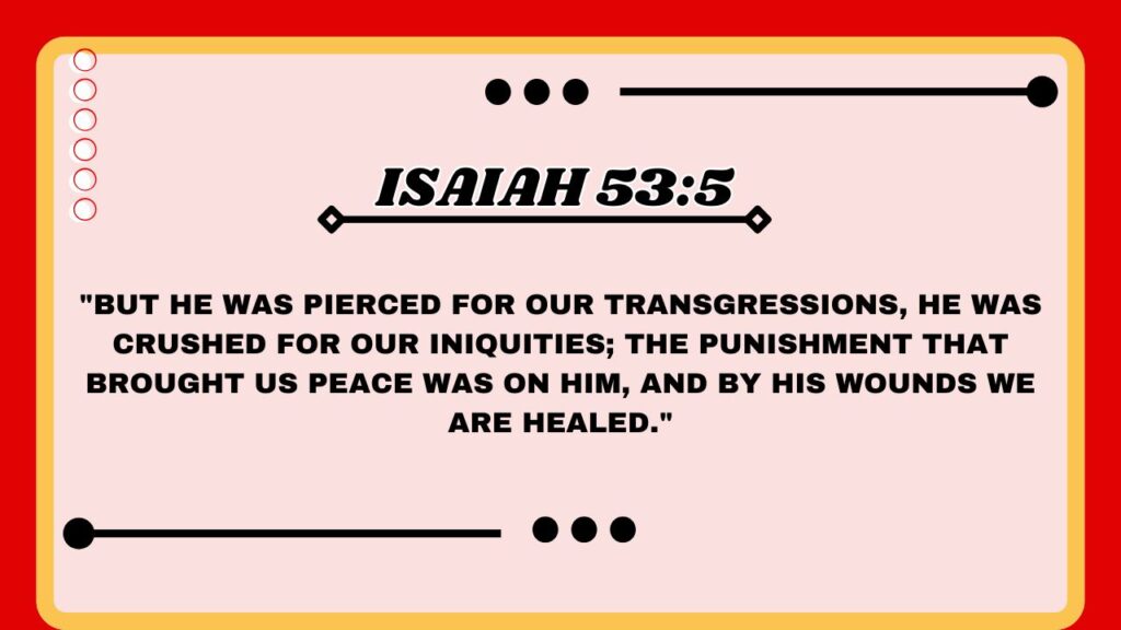 Isaiah 53:5