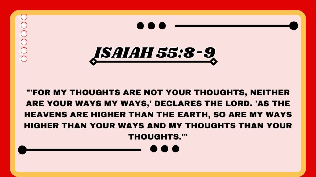 Isaiah 55:8-9