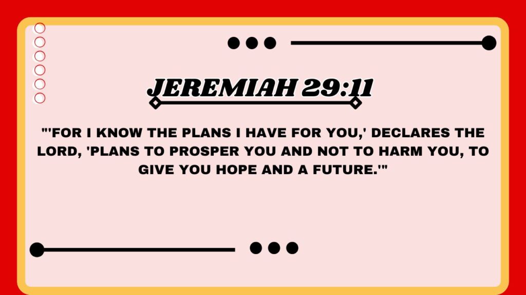  Jeremiah 29:11 