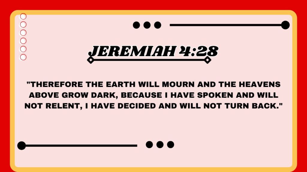 Jeremiah 4:28