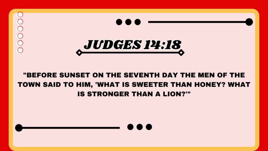 Judges 14:18