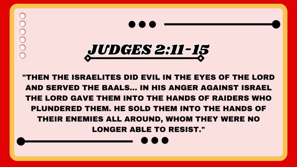 Judges 2:11-15