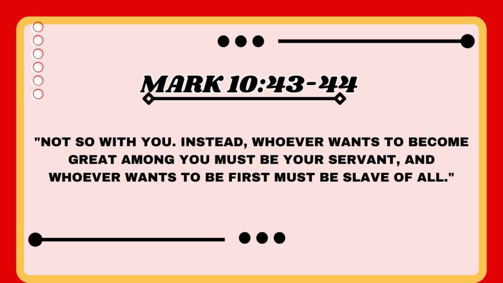 Mark 10:43-44