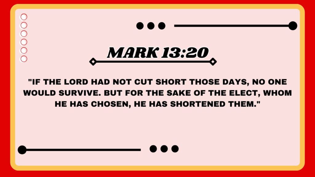 Mark 13:20