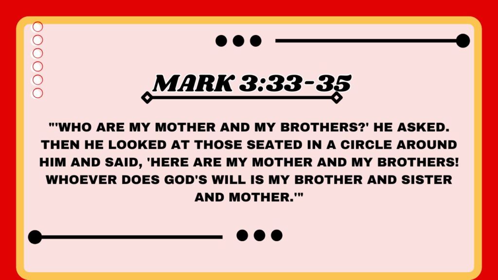 Mark 3:33-35