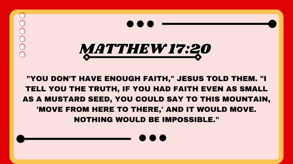 Matthew 17:20