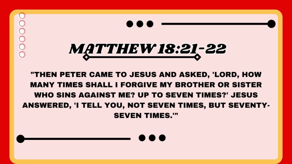 Matthew 18:21-22