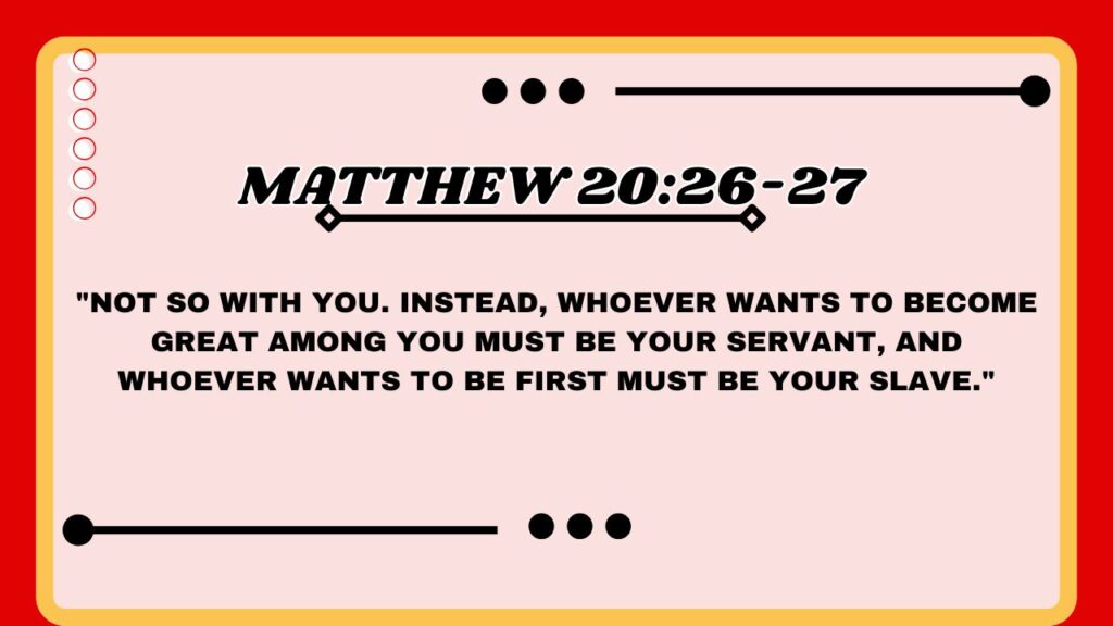 Matthew 20:26-27