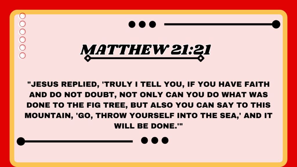 Matthew 21:21