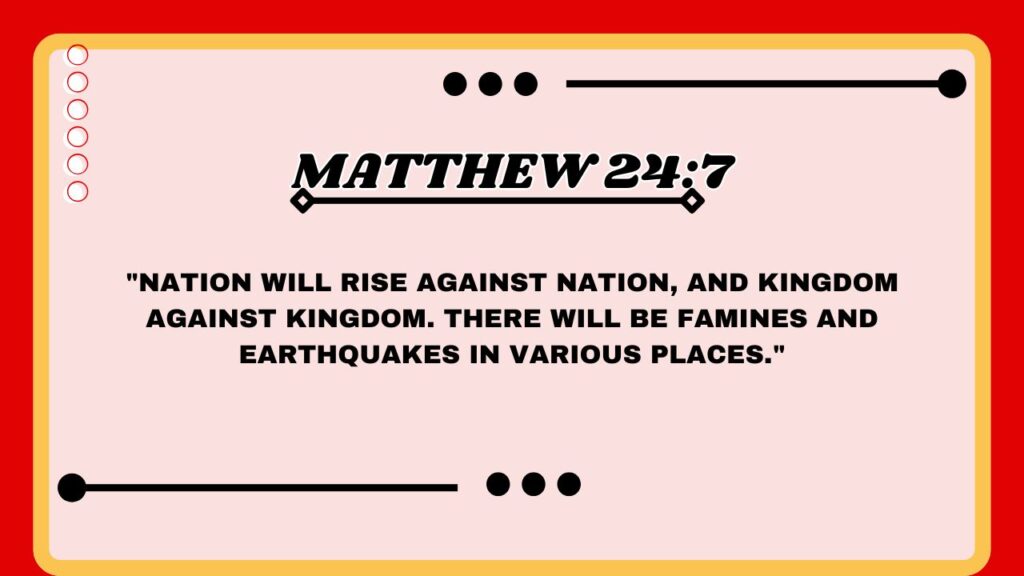 Matthew 24:7
