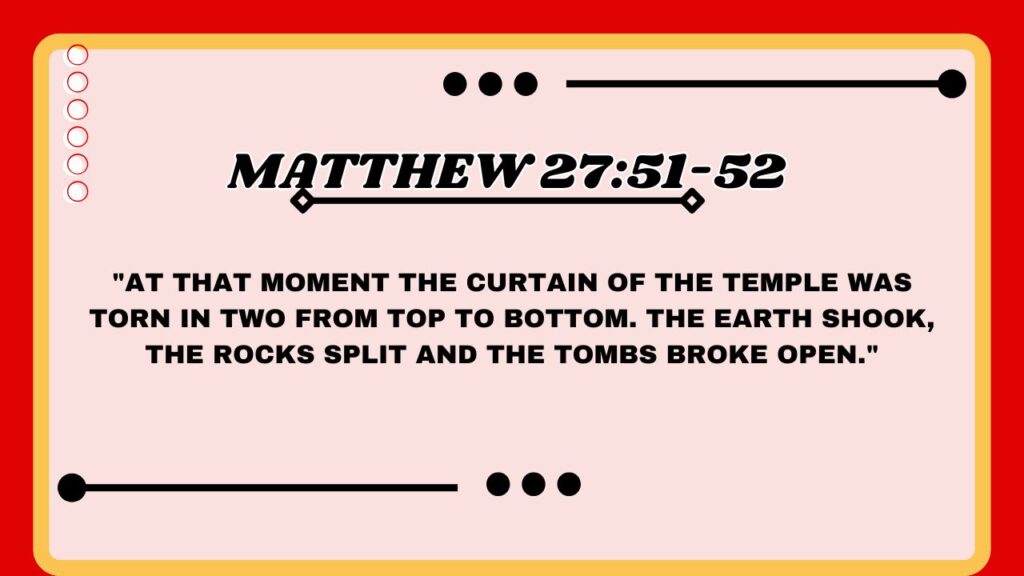 Matthew 27:51-52