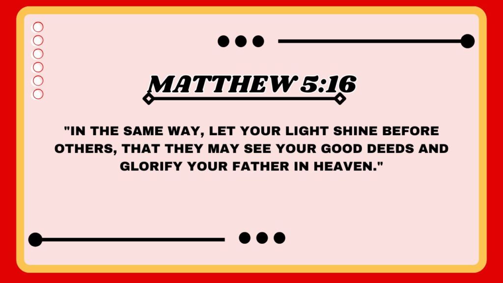 Matthew 5:16