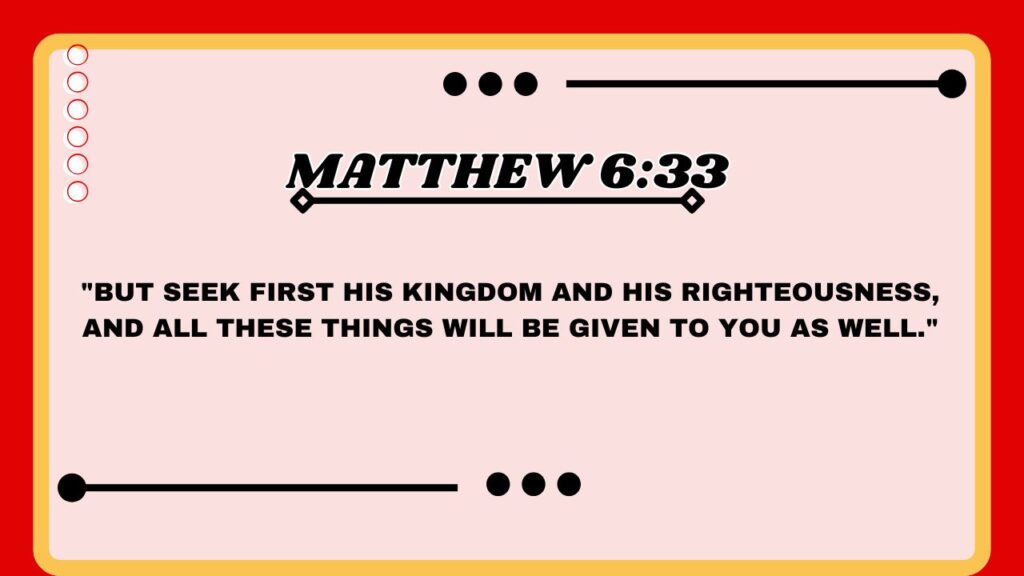 Matthew 6:33