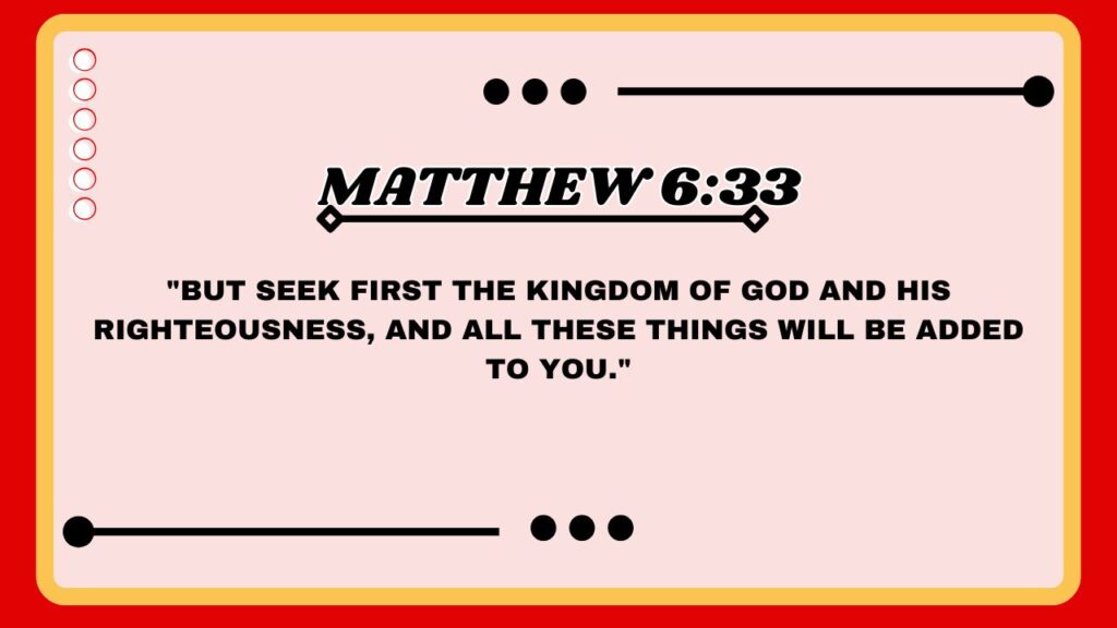 Matthew 6:33