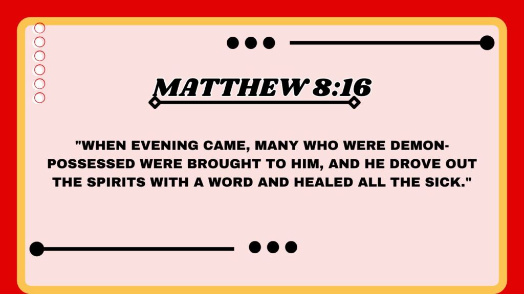 Matthew 8:16