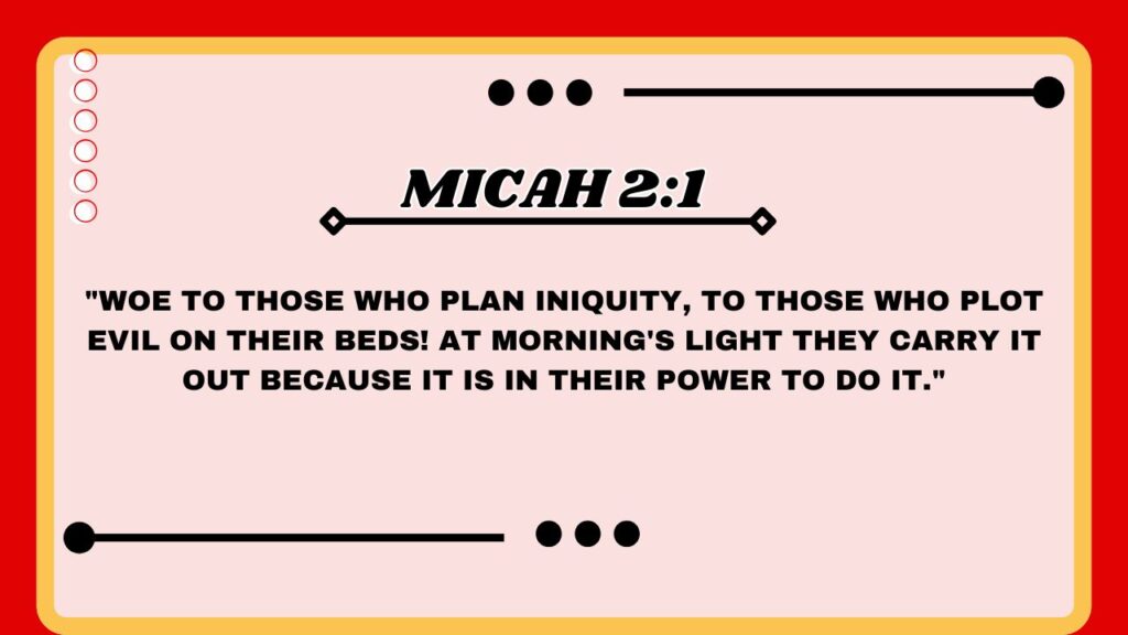 Micah 2:1