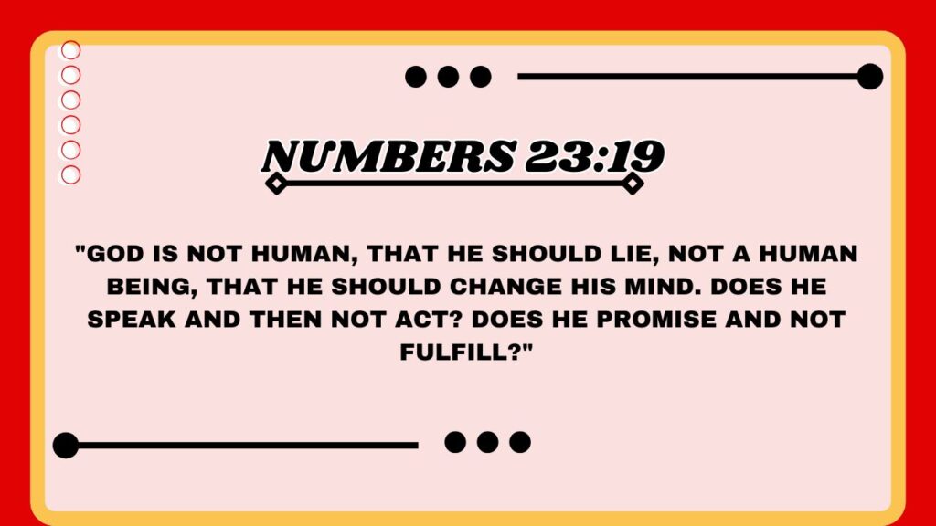 Numbers 23:19