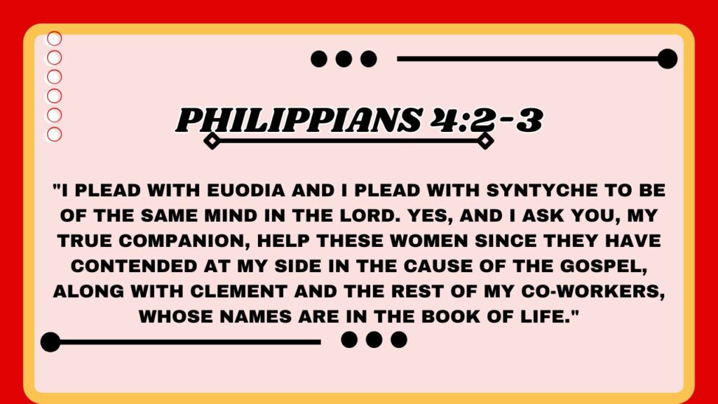 Philippians 4:2-3