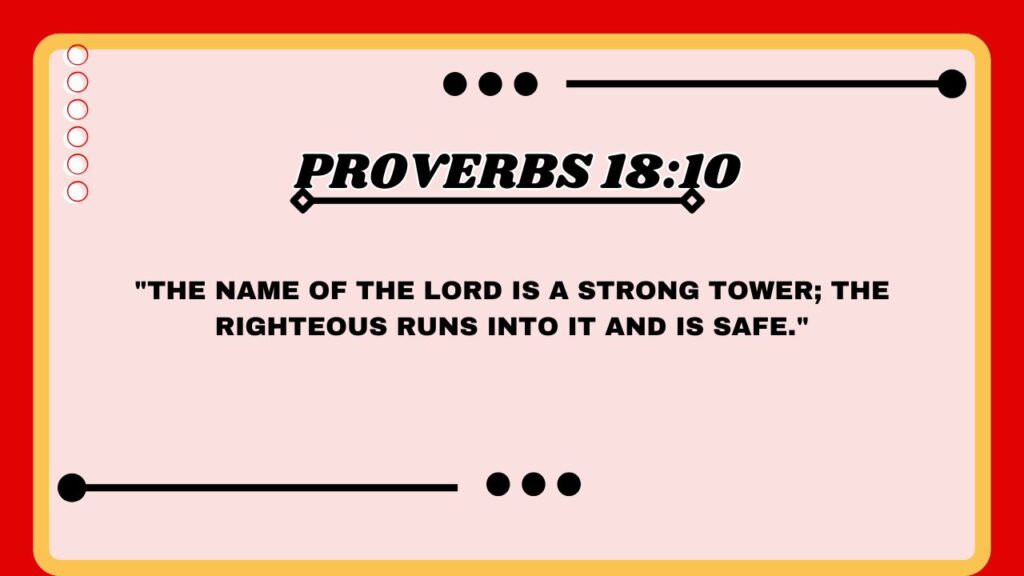 Proverbs 18:10