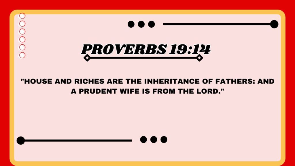 Proverbs 19:14