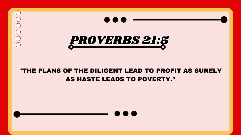 Proverbs 21:5