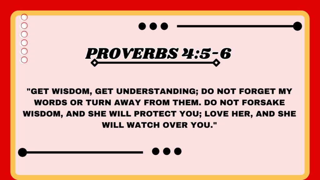 Proverbs 4:5-6