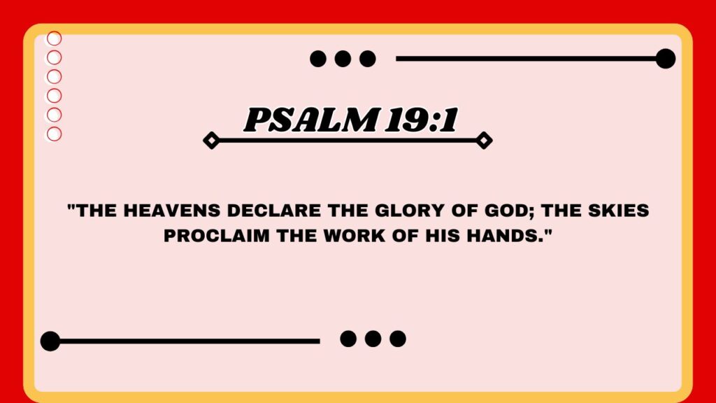 Psalm 19:1