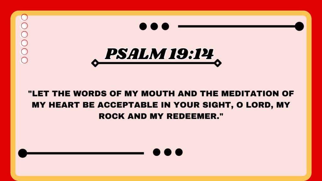 Psalm 19:14