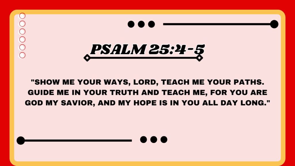 Psalm 25:4-5