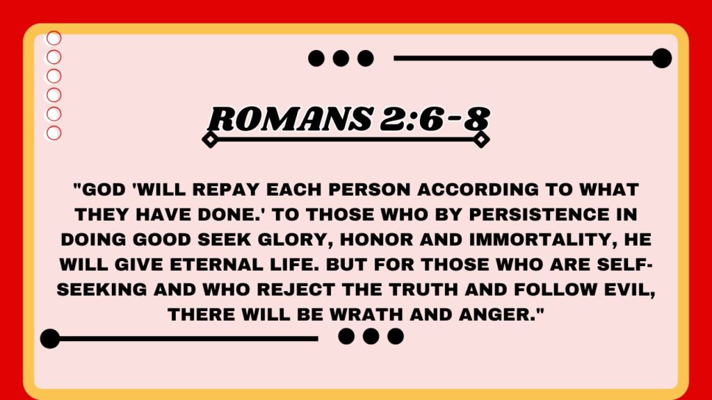 Romans 2:6-8