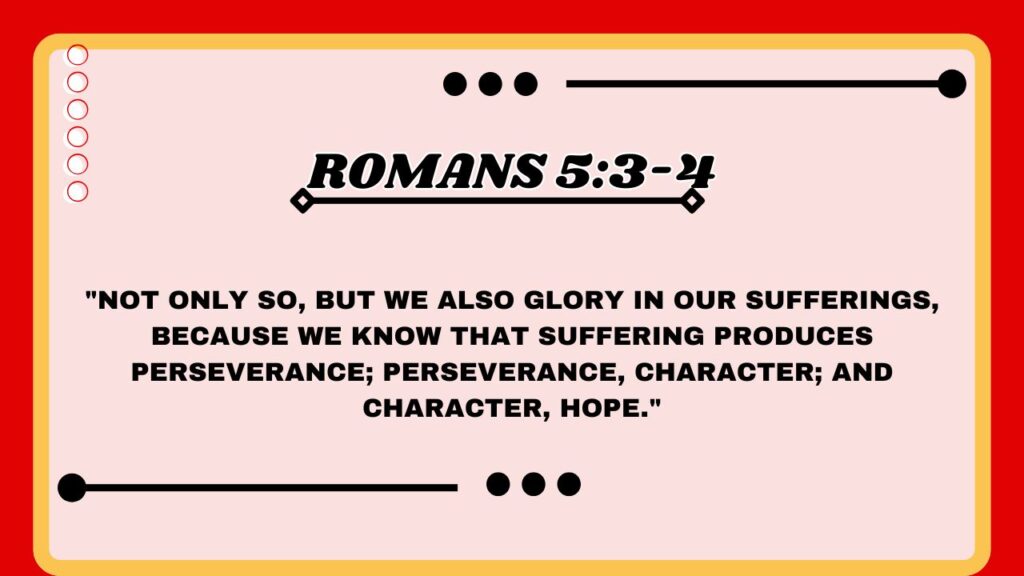 Romans 5:3-4