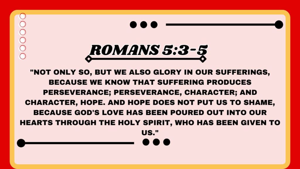 Romans 5:3-5
