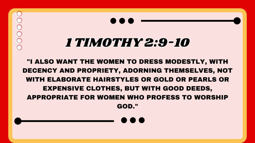 1 Timothy 2:9-10