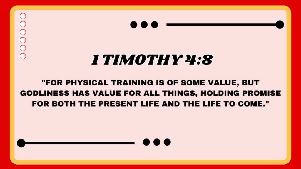 1 Timothy 4:8