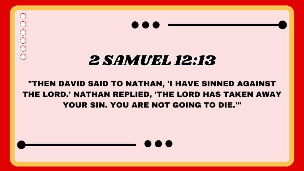 2 Samuel 12:13