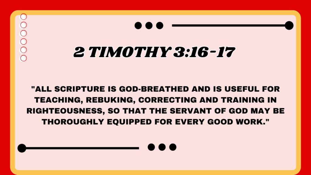 2 Timothy 3:16-17