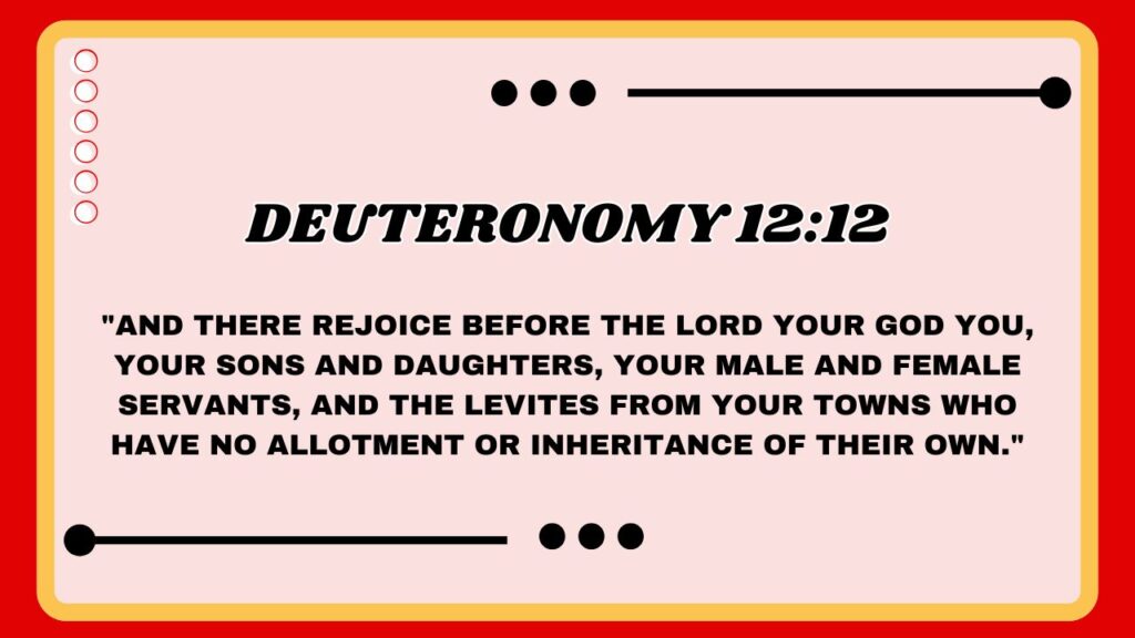 Deuteronomy 12:12