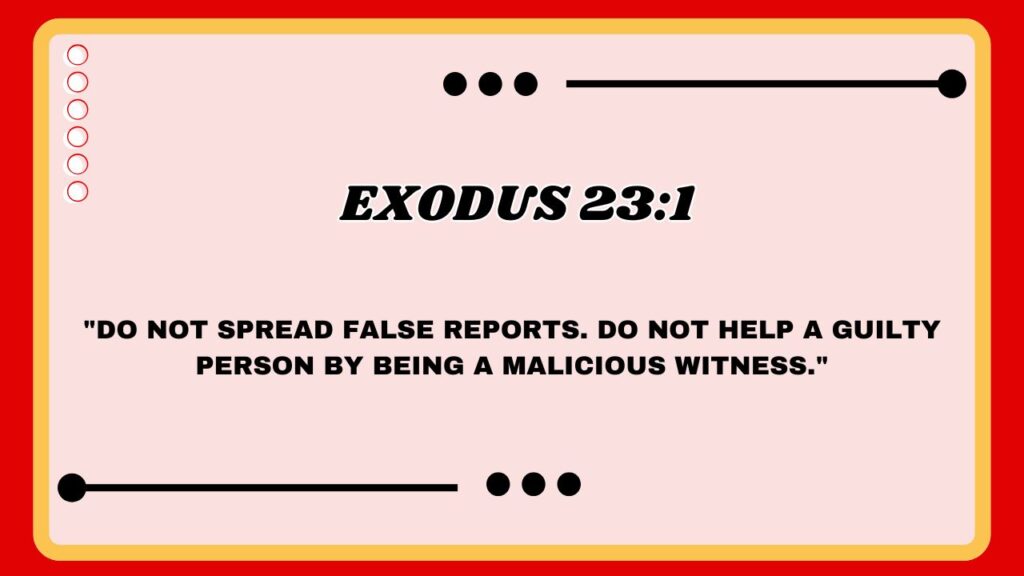 Exodus 23:1