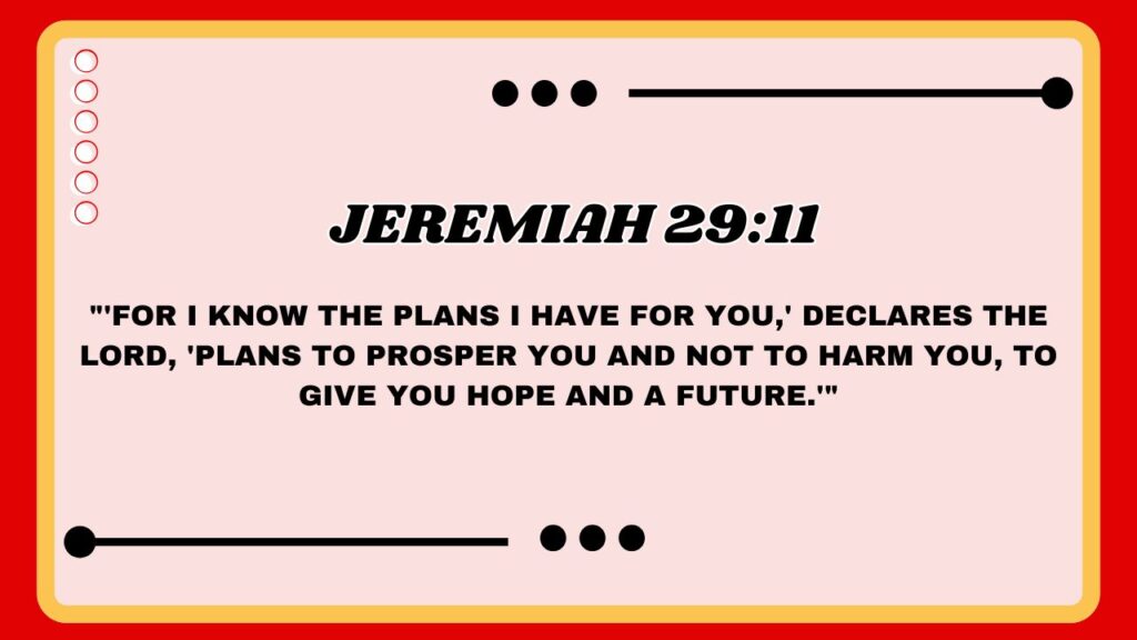  Jeremiah 29:11
