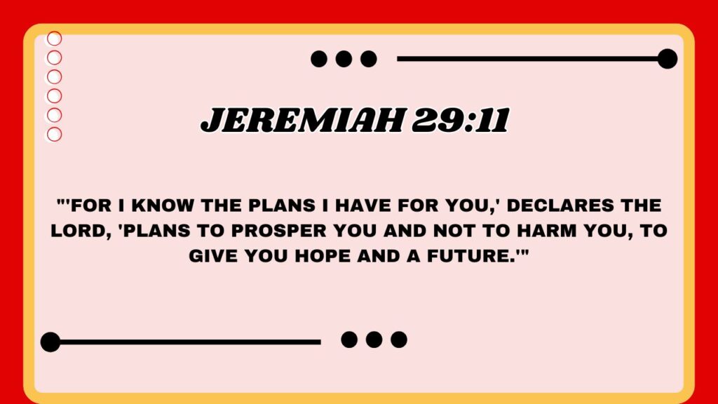 Jeremiah 29:11